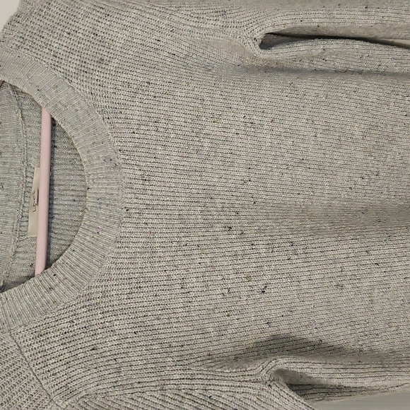 LOFT Gray Long Sleeve Sweater Dress - Picture 3 of 5